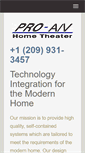 Mobile Screenshot of proavhometheater.com